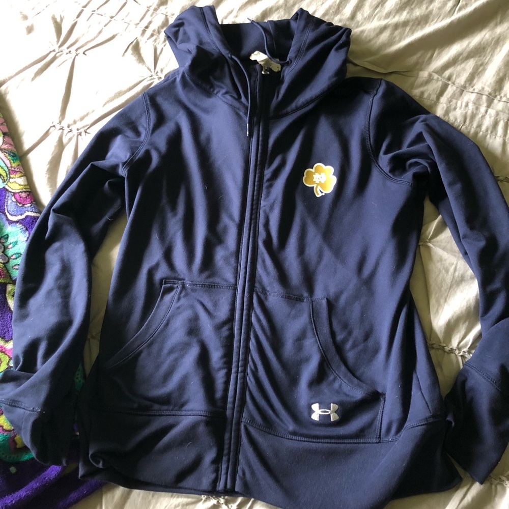 Notre Dame Under Armour Zip Up Jacket